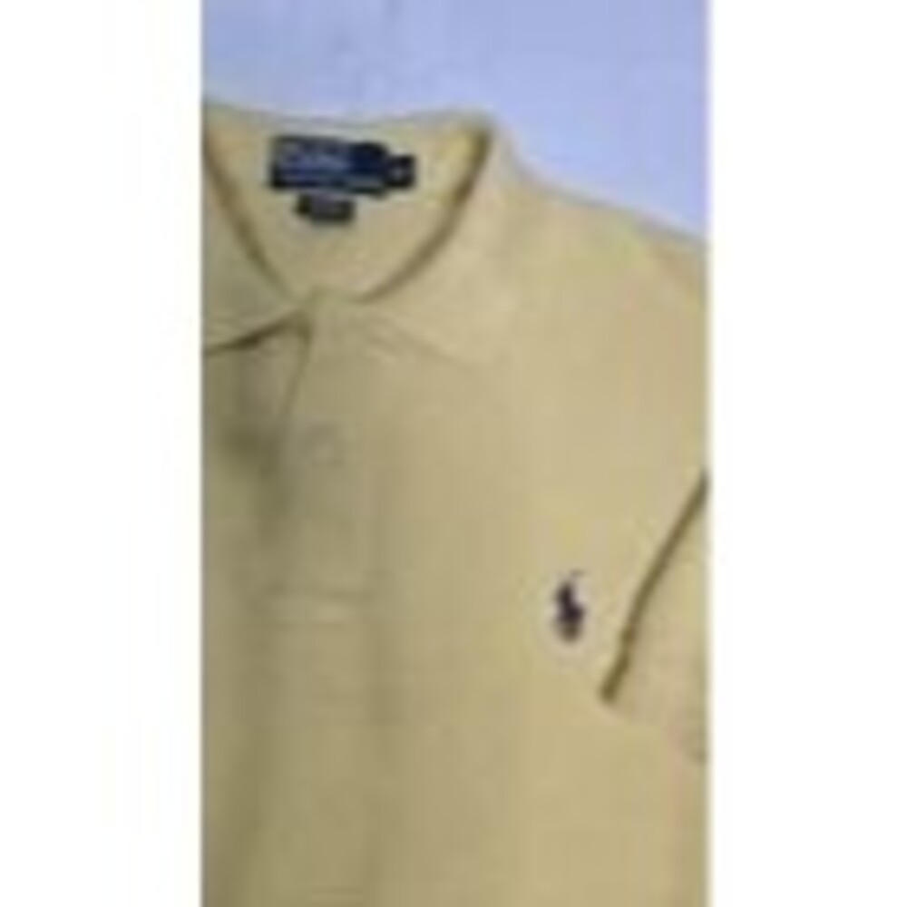 Polo Ralph Lauren Shirt Men Medium Yellow Classic Fit